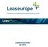 LEASEUROPE INDEX RESULTS: Q3 2016