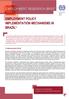 EMPLOYMENT POLICY IMPLEMENTATION MECHANISMS IN BRAZIL 1
