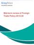 Mid-term review of Foreign Trade Policy