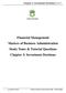 Financial Management Masters of Business Administration Study Notes & Tutorial Questions Chapter 3: Investment Decisions