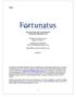 Part 2A of Form ADV: Firm Brochure Fortunatus Investments, LLC. 135 West North Street, Suite 1 Brighton, MI 48116