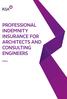PROFESSIONAL INDEMNITY INSURANCE FOR ARCHITECTS AND CONSULTING ENGINEERS. Policy