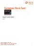 Contempo Store Card. Support contact details. August 2017