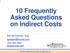 10 Frequently Asked Questions on Indirect Costs