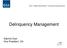 Delinquency Management