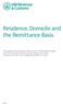 Residence, Domicile and the Remittance Basis