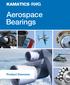 Aerospace Bearings. Product Overview
