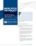 MERCATUS ON POLICY. How Well Do Federal Agencies Use Regulatory Impact Analysis? By Jerry Ellig and James Broughel. No.