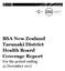 BSA New Zealand Taranaki District Health Board Coverage Report