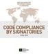 CODE COMPLIANCE BY SIGNATORIES APRIL 2018