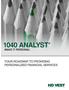 1040 ANALYST MAKE IT PERSONAL YOUR ROADMAP TO PROVIDING PERSONALIZED FINANCIAL SERVICES