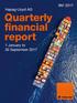 Quarterly financial report