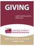 GIVING. a guide for professional advisors and their clients. Together, we make a difference in our community