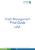 Cash Management Price Guide UAE