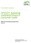 CP17/27: Assessing creditworthiness in consumer credit