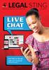 LEGAL STING LIVE CHAT. Get help on the go with our LiveChat SCORPION LEGAL PROTECTION NEWSLETTER ISSUE 49. (Continued on next page )