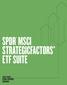 SPDR MSCI STRATEGICFACTORSSM ETF SUITE