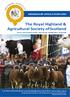 The Royal Highland & Agricultural Society of Scotland ROYAL HIGHLAND CENTRE, INGLISTON, EDINBURGH, EH28 8NB
