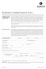 Employer s Liability Proposal Form