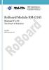 RoBoard Module RM G145 Manual V1.00 The Heart of Robotics. Jan 2010 DMP Electronics Inc