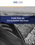 Code Rule 59 Consultation Services