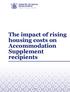 The impact of rising housing costs on Accommodation Supplement recipients