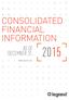 CONSOLIDATED FINANCIAL INFORMATION