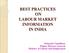 BEST PRACTICES ON LABOUR MARKET INFORMATION IN INDIA. Debasish Chaudhuri, Deputy Director General, Ministry of Labour and Employment
