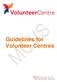 Guidelines for Volunteer Centres