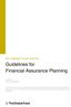 Guidelines for Financial Assurance Planning