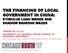 THE FINANCING OF LOCAL GOVERNMENT IN CHINA: