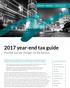 2017 year-end tax guide Possible tax law changes on the horizon