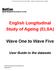 English Longitudinal Study of Ageing (ELSA) Wave One to Wave Five
