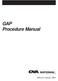 GAP Procedure Manual