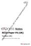 Notes. ACCA Paper F6 (UK) Taxation (UK) DEMO PAGES - FREE FULL SET AT  theexpgroup.com. For exams from June 2015 to March 2016