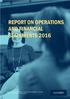 REPORT ON OPERATIONS AND FINANCIAL STATEMENTS 2016