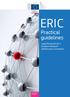 ERIC. Practical guidelines. Legal framework for a European Research Infrastructure Consortium. Research and Innovation
