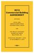 2016 Commercial Building AGREEMENT