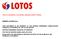 (This is a translation of a document originally issued in Polish) GRUPA LOTOS S.A.