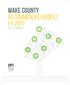 WAKE COUNTY Recommended BUDGET FY july 1, 2016 June 30, 2017