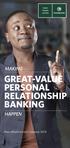 GREAT-VALUE PERSONAL RELATIONSHIP BANKING