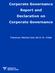 Corporate Governance. Report and Declaration on. Fresenius Medical Care AG & Co. KGaA