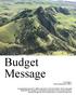 Budget Message. Scott Mitnick County Administrative Officer