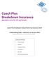 Coach Plus Breakdown Insurance