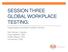 SESSION THREE GLOBAL WORKPLACE TESTING: