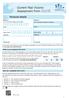 Current Year Income Assessment Form 2017/18