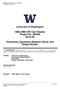 University of Washington. HMC 2MB CPU Cart Washer Project No Preliminary Agreement Between Owner and Design-Builder