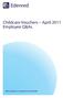 Childcare Vouchers April 2011 Employee Q&As