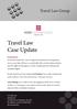 Travel Law Case Update