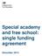 Special academy and free school: single funding agreement